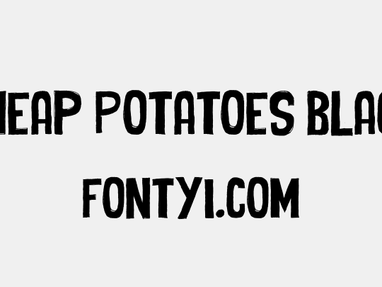 Cheap Potatoes Black