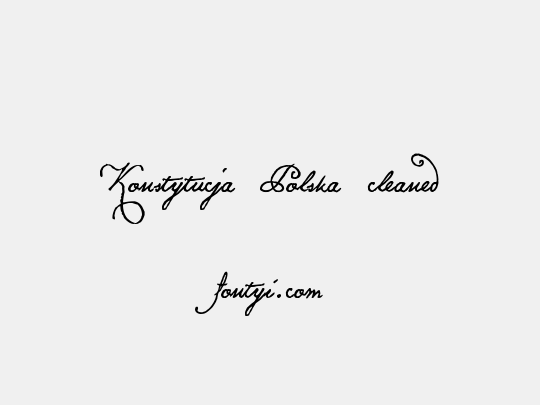 Konstytucja Polska cleaned