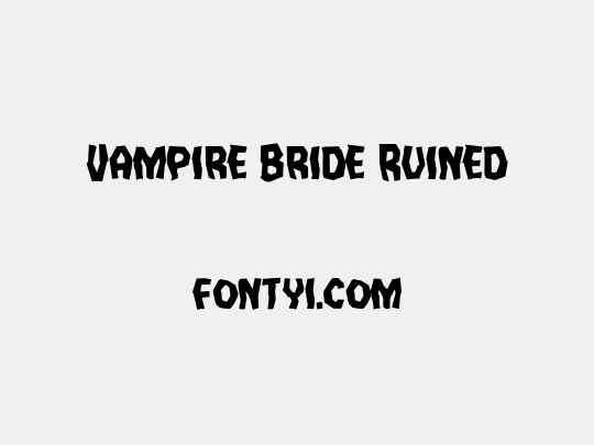 Vampire Bride Ruined