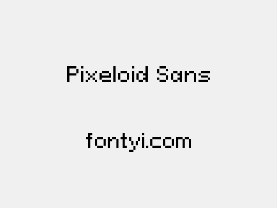 Pixeloid Sans