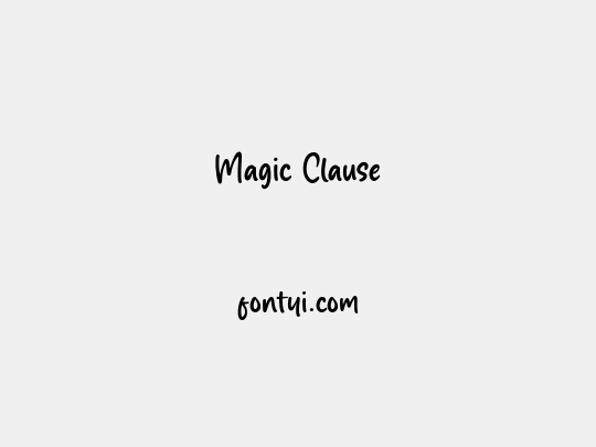Magic Clause