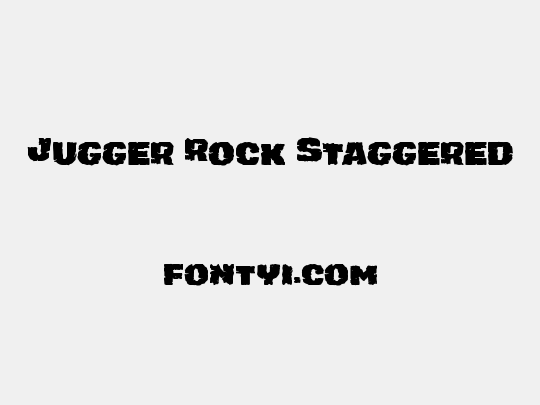 Jugger Rock Staggered