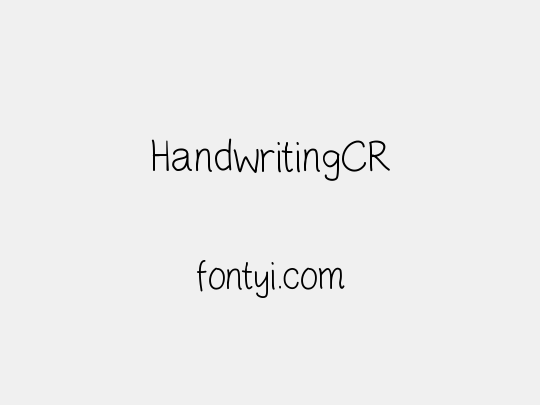 HandwritingCR