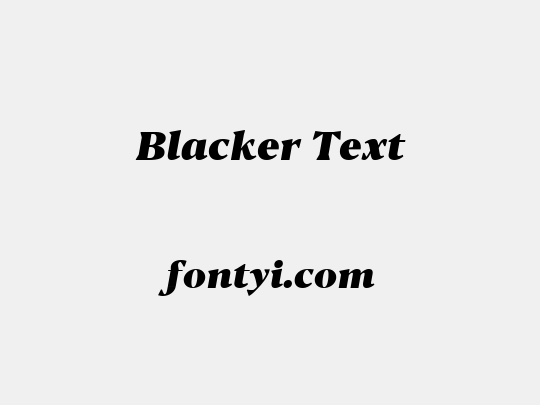 Blacker Text