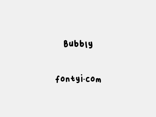 Bubbly