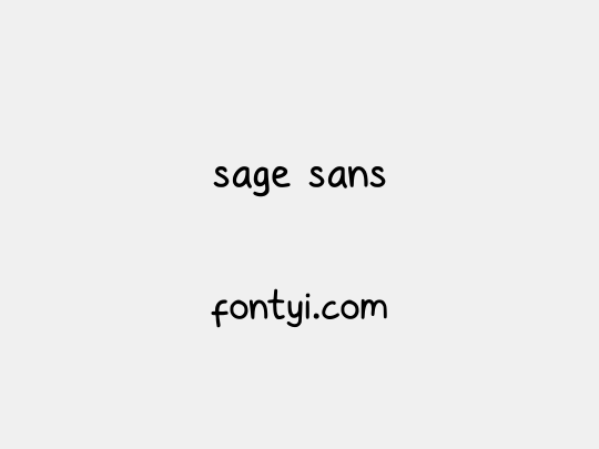 sage sans