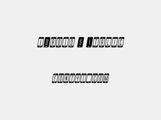 iDroid S Italic