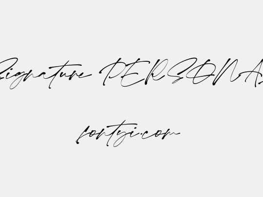 Monita Signature PERSONAL USE