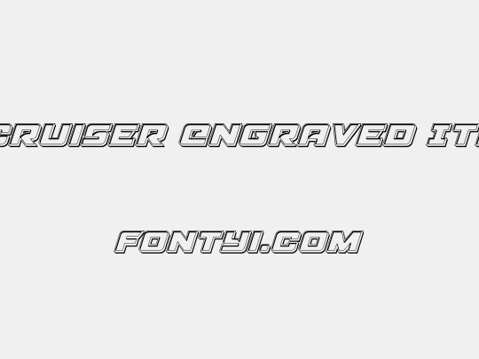 Aircruiser Engraved Italic