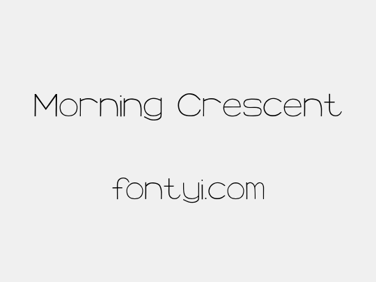 Morning Crescent