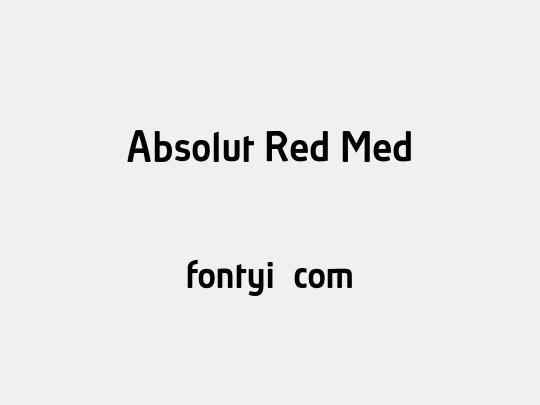 Absolut Red Med