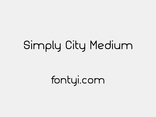 Simply City Medium