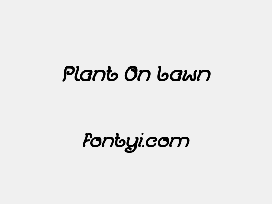 Plant On Lawn
