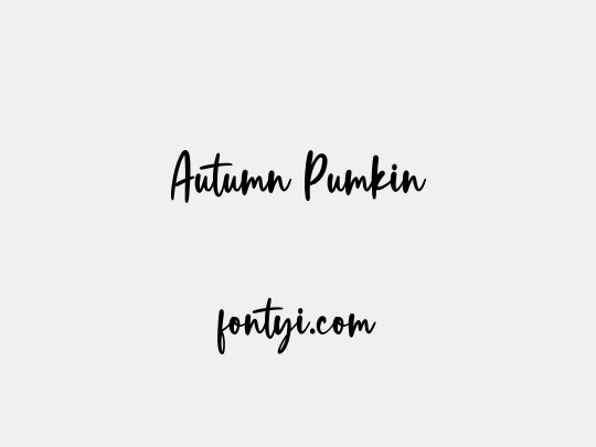 Autumn Pumkin