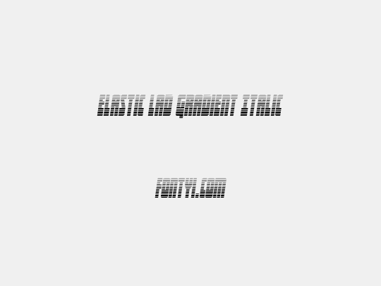 Elastic Lad Gradient Italic
