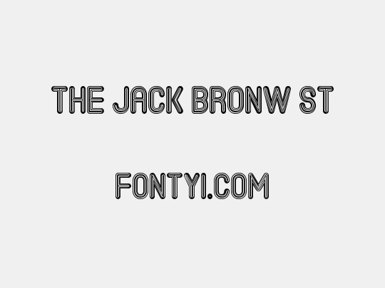 The Jack Bronw St