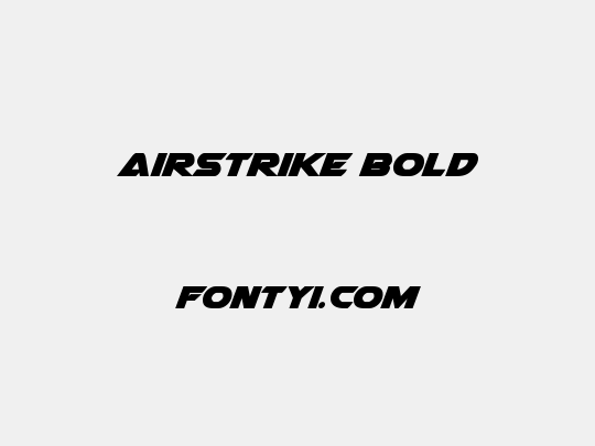Airstrike Bold