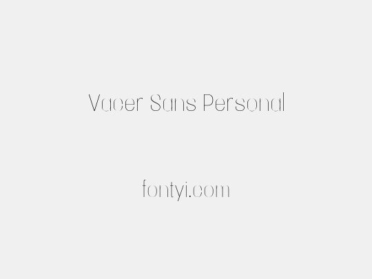 Vacer Sans Personal