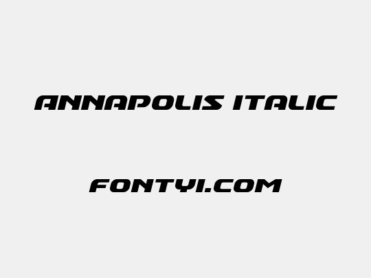 Annapolis Italic