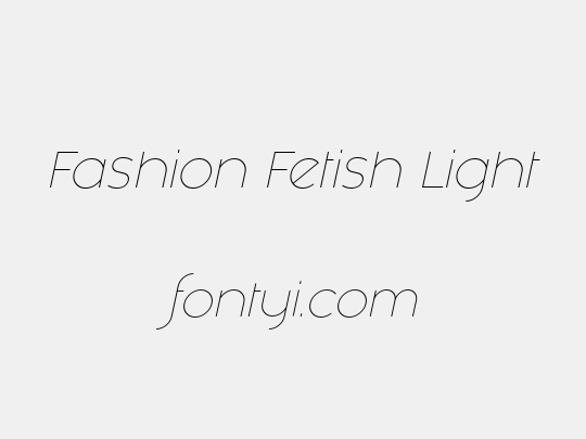 Fashion Fetish Light