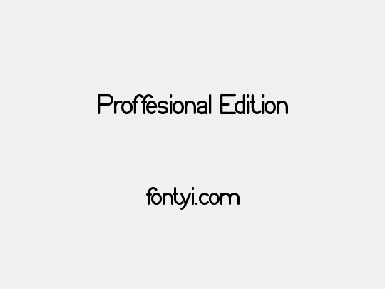 Proffesional Edition