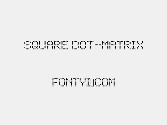 Square Dot-Matrix