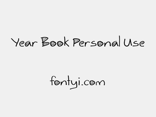 Year Book Personal Use