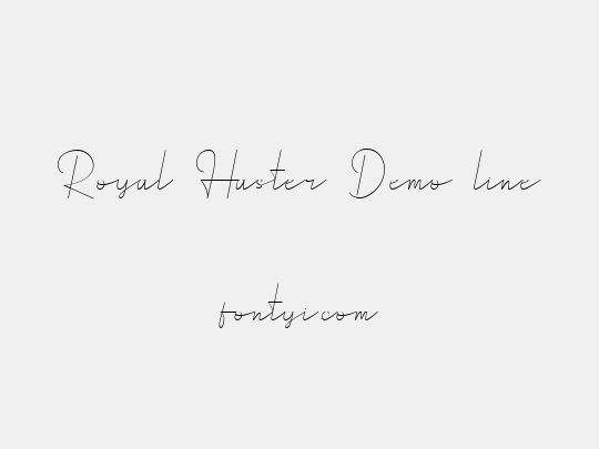Royal Haster Demo line