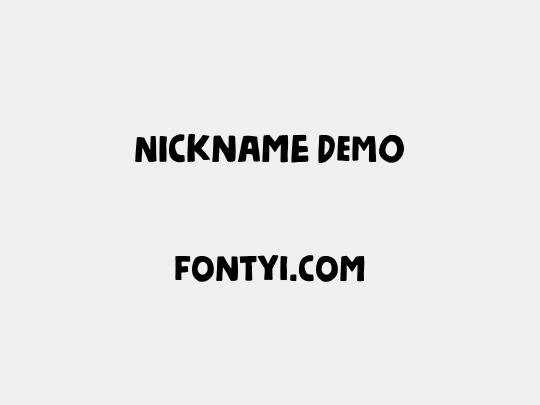 Nickname DEMO