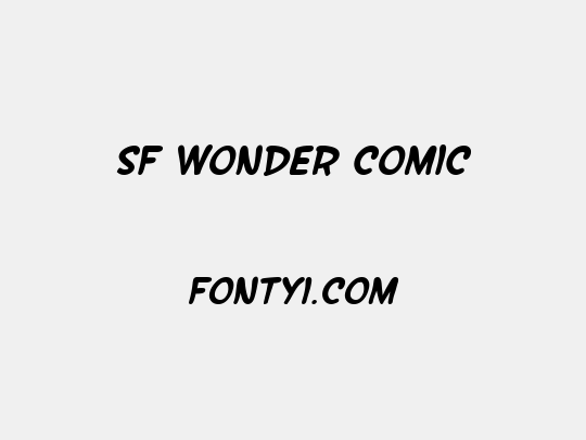 SF Wonder Comic