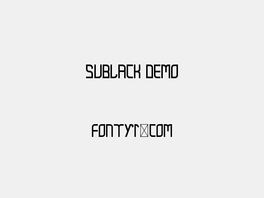 Sublack Demo
