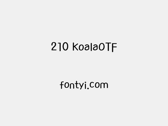 210 KoalaOTF