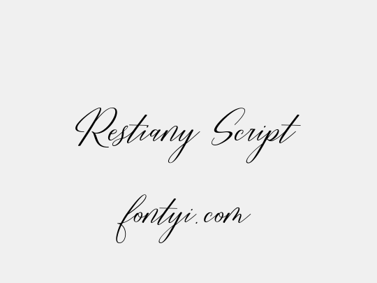 Restiany Script