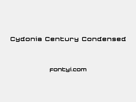 Cydonia Century Condensed
