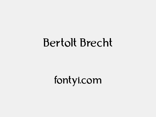 Bertolt Brecht