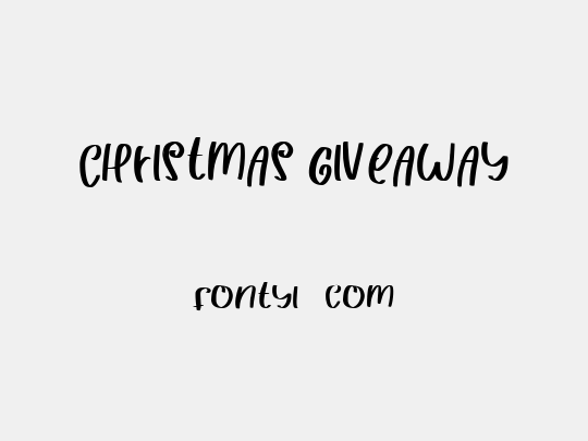 CHRISTMAS GIVEAWAY