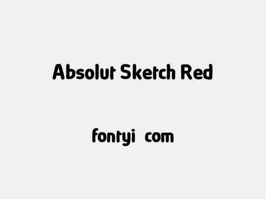 Absolut Sketch Red