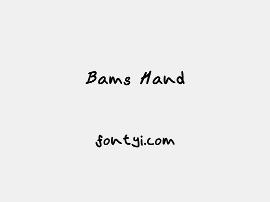 Bams Hand