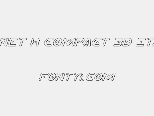 Planet X Compact 3D Italic