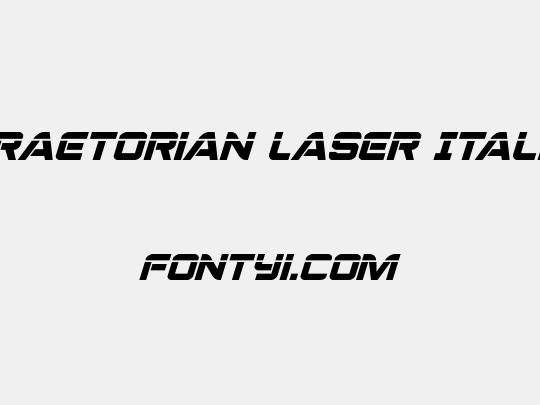 Praetorian Laser Italic