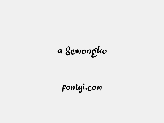 a Semongko