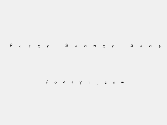 Paper Banner Sans
