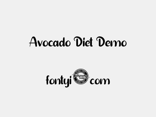 Avocado Diet Demo