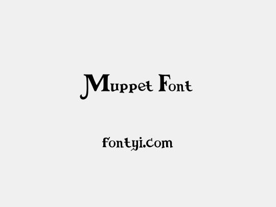Muppet Font