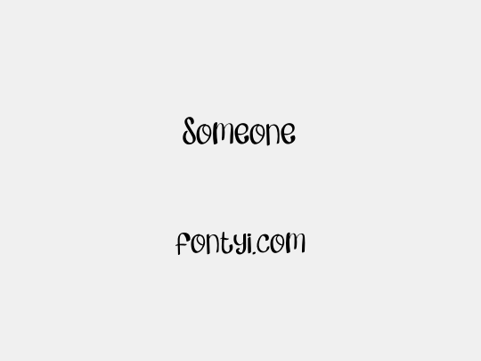 Someone