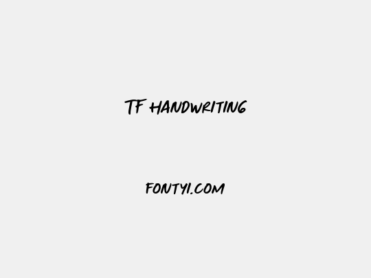 TF Handwriting