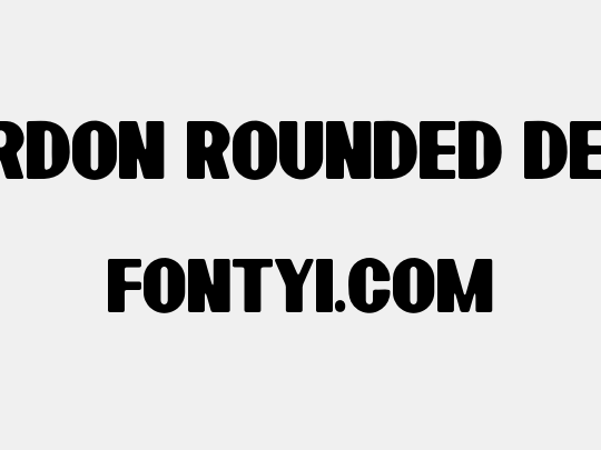 Bardon Rounded Demo