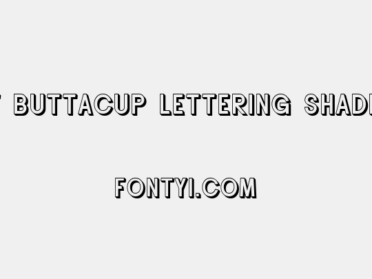 SF Buttacup Lettering Shaded