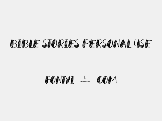 Bible Stories Personal Use