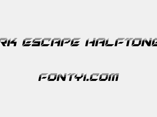 New York Escape Halftone Italic